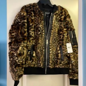Guess chipmunk jacket, size M